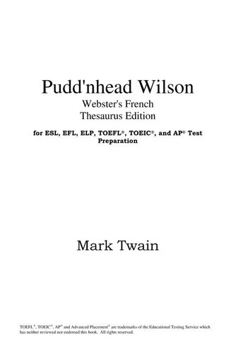 Mark Twain: Pudd'nhead Wilson (EBook, 2005, ICON Classics)