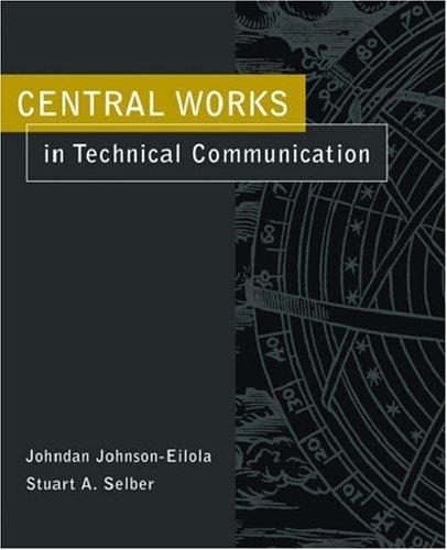 Johndan Johnson-Eilola, Stuart A. Selber: Central works in technical communication (2004, Oxford University Press)