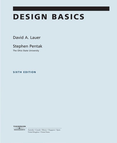 David A Lauer, David Lauer, Stephen Pentak: Design basics (2005, Thomson/Wadsworth)