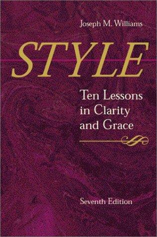 Joseph M. Williams: Style (Paperback, 2002, Longman)