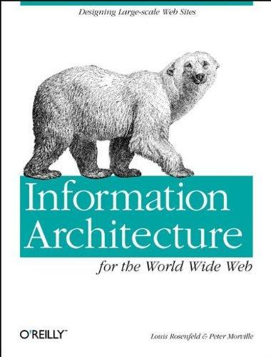 Peter Morville, Louis Rosenfeld: Information architecture for the World Wide Web (1998, O’Reilly Media)