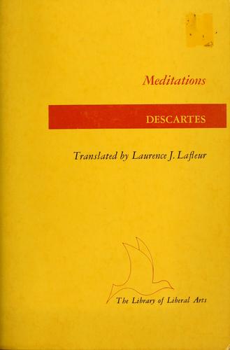 René Descartes: Meditations on first philosophy (1960, Bobbs-Merrill)