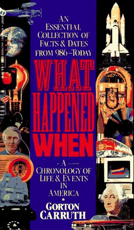 Gordon Carruth: What Happened When (1991, Signet)