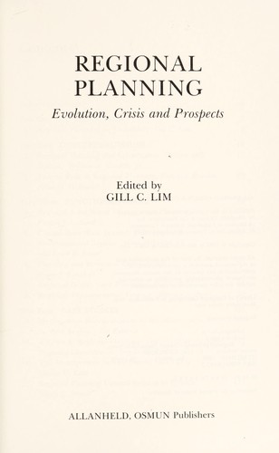 Gill C. Lim: Regional planning (1983, Allanheld, Osmun)