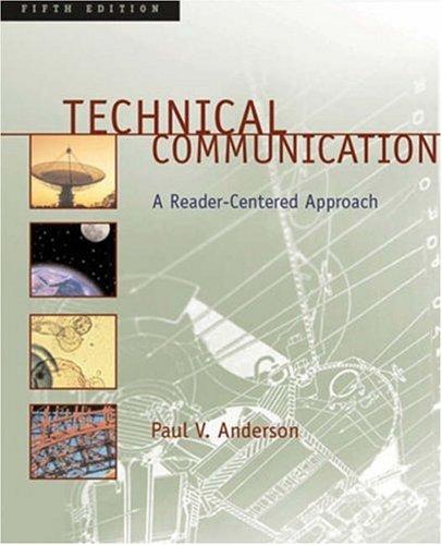 Paul V. Anderson: Technical communication (2003, Thomson/Heinle)