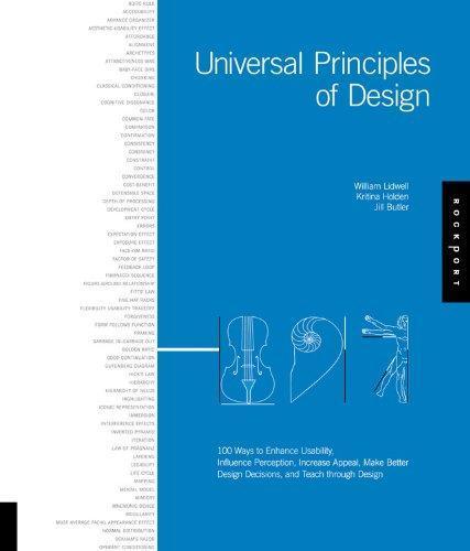 William Lidwell: Universal Principles of Design: 100 Ways to Enhance Usability, Influence Perception, Increase Appeal, Make Better Design Decisions, and Teach Through Design (2003)