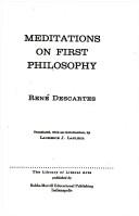 René Descartes: Meditations on First Philosophy (Paperback, Macmillan Pub Co)