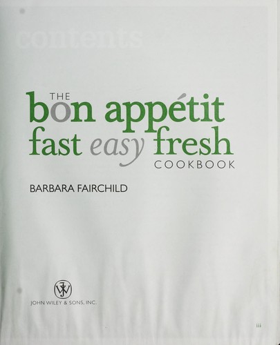 Barbara Fairchild: Bon appétit (2008, J. Wiley)