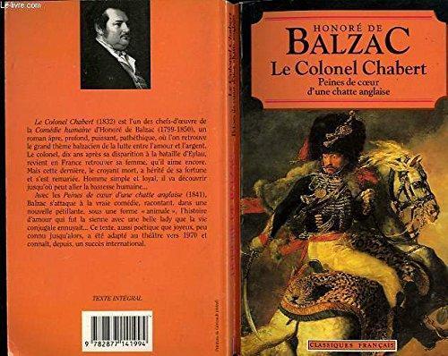 Honoré de Balzac: Le colonel chabert peine de coeur d'une chatte anglaise (French language, 1994)