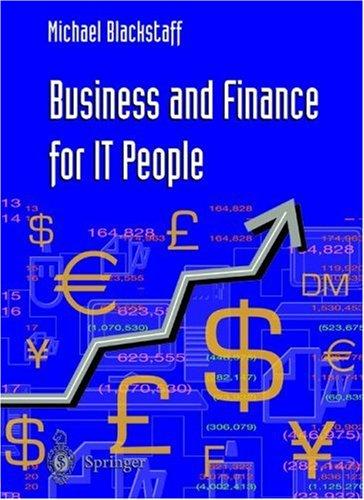 Michael Blackstaff: Business and Finance for It People (Applied Computing) (Paperback, 2001, Springer)