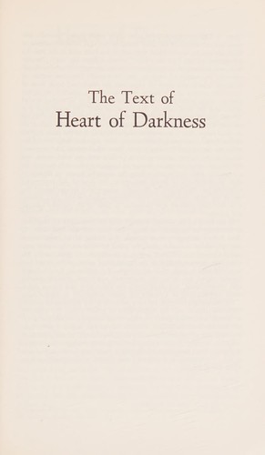 Joseph Conrad: Heart of darkness (1963, W.W. Norton)