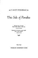 F. Scott Fitzgerald: This Side of Paradise (A Scribner Classic) (Hardcover, 1920, Collier Books)