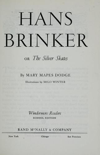 Mary Mapes Dodge: Hans Brinker (1936, Rand, McNally)