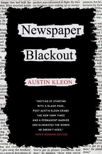 Austin Kleon: Newspaper Blackout (Paperback, 2010, Harper Perennial)