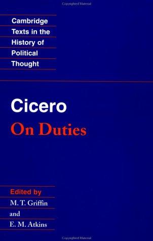 Cicero: On Duties (1991, Cambridge University Press)