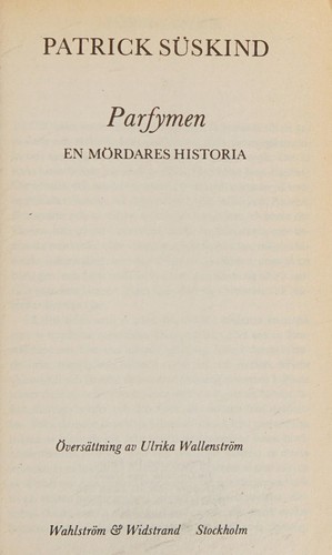 Patrick Süskind: Parfymen (Paperback)