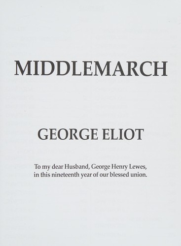 Middlemarch (2016, [CreateSpace Independent Publishing Platform])