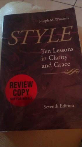 Joseph M. Williams: Style (Paperback, 2003, Longman)