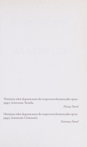 Sergeĭ Lukʹi͡anenko: Nocny Patrol (Paperback, Polish language, 2007, Wydawnictwo Mag)