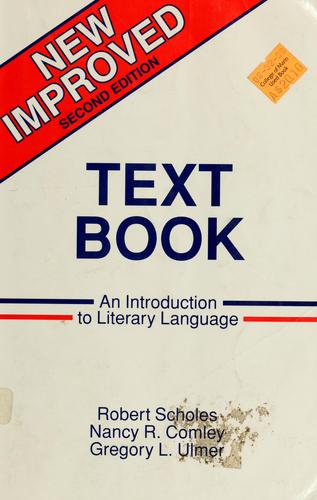 Robert E. Scholes: Text book (1995, St. Martin's Press)