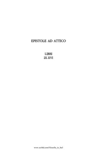 Cicero: Epistole ad Attico (Italian language, 1998, Unione tipografico-editrice torinese)