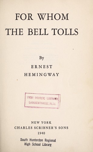 Ernest Hemingway: For whom the bell tolls (1995, Scribner Paperback Fiction)