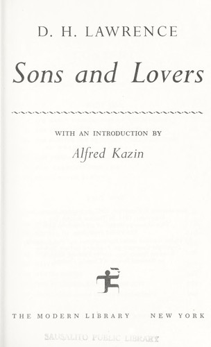 David Herbert Lawrence: Sons & lovers (1986, Modern Library)