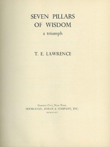 T. E. Lawrence: Seven Pillars of Wisdom, a Triumph (1935)