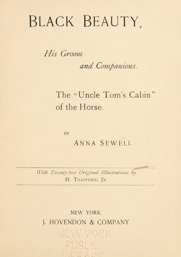 Anna Sewell: Black Beauty (1894, J. Hovendon)