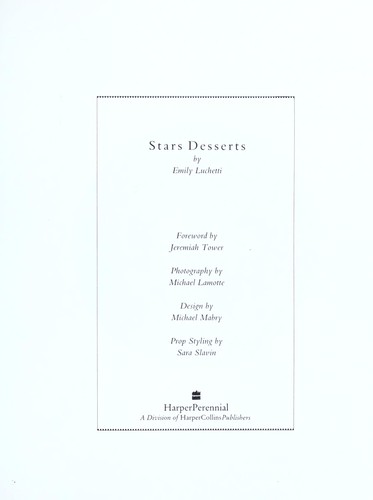 Emily Luchetti: Stars desserts (1993, HarperPerennial)