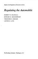 Robert W. Crandall: Regulating the automobile (1986, Brookings Institution)