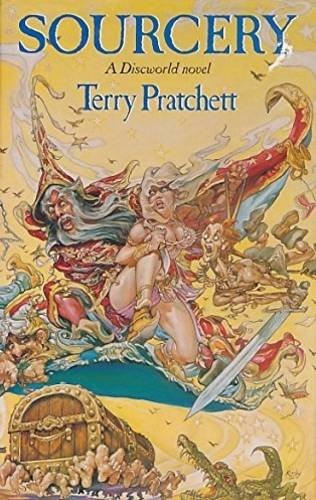 Terry Pratchett: Sourcery (1988, Gollancz, Orion Publishing Co)