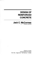 Jack C. McCormac: Design of reinforced concrete (1978, Crowell)