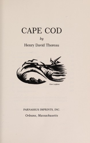 Henry David Thoreau: Cape Cod (Paperback, 1984, Parnassus Press)