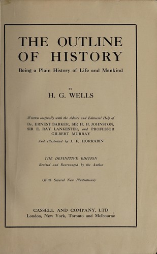 H. G. Wells: The outline of history (1923, Cassell)