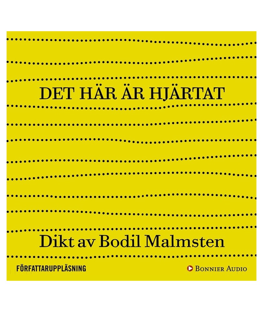 Bodil Malmsten: Det här är hjärtat (Swedish language, 2015, Rönnells antikvariat, I samarbete med Albert Bonniers Förlag)