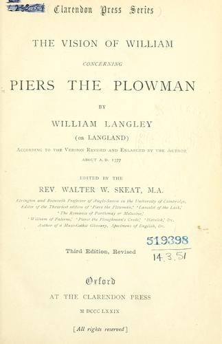 William Langland: The vision of William concerning Piers the Plowman (1879)