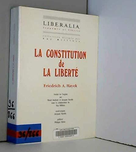 Friedrich Hayek: The Constitution of Liberty (French language, 1994)