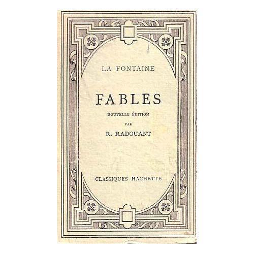 Jean de La Fontaine: Fables (French language, 1929, Hachette)