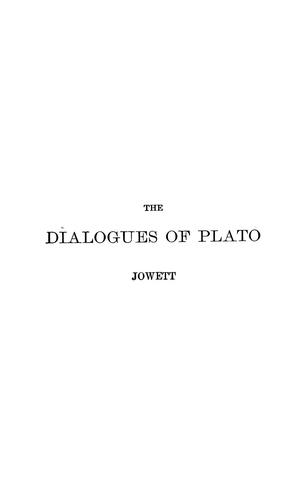 Plato: Dialogues of Plato (1874, Scribner, Armstrong, and Co.)