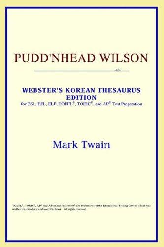 ICON Reference: Pudd'nhead Wilson (Webster's Korean Thesaurus Edition) (Paperback, 2006, ICON Reference)