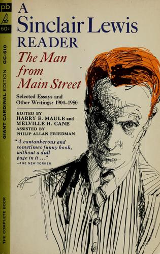 Sinclair Lewis: The man from Main Street (1954, Pocket Books, Inc.)