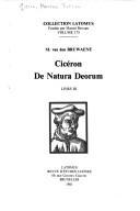 Cicero: De natura deorum (French language, 1981, Latomus)