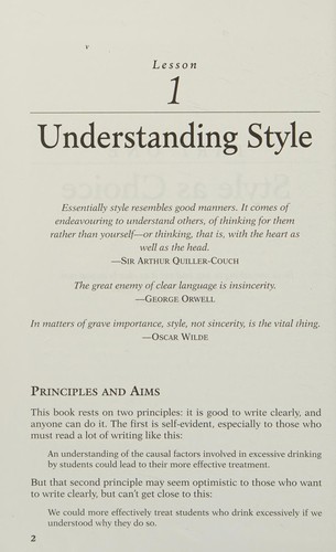 Joseph M. Williams: Style (2009, Pearson Longman)