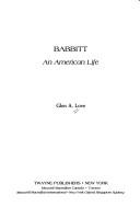 Glen A. Love: Babbitt (Hardcover, 1993, Twayne Publishers, Maxwell Macmillan Canada, Maxwell Macmillan International)