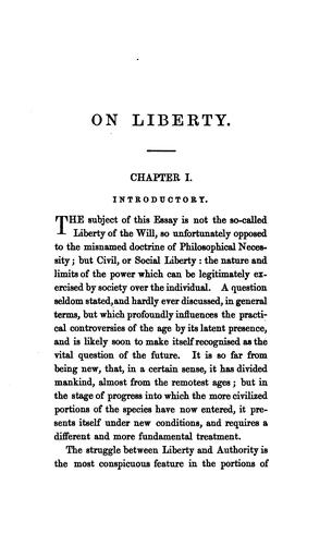 John Stuart Mill: On Liberty (1869, Longmans, Green, Reader, and Dyer)