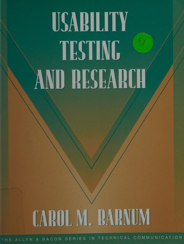 Carol M. Barnum: Usability testing and research (2002, Longman)