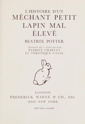 Jean Little: Mechant Petit Lapin (Hardcover, French language, 1977, Warne)