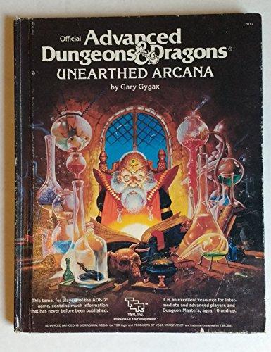 Gary Gygax: Official Advanced Dungeons and Dragons, Unearthed Arcana (1985)