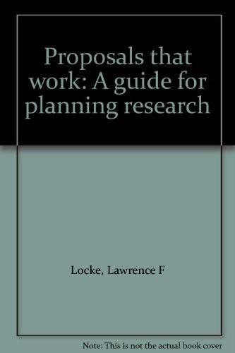 Lawrence F. Locke: Proposals that work (1976, Teachers College Press, Teachers College, Columbia University)